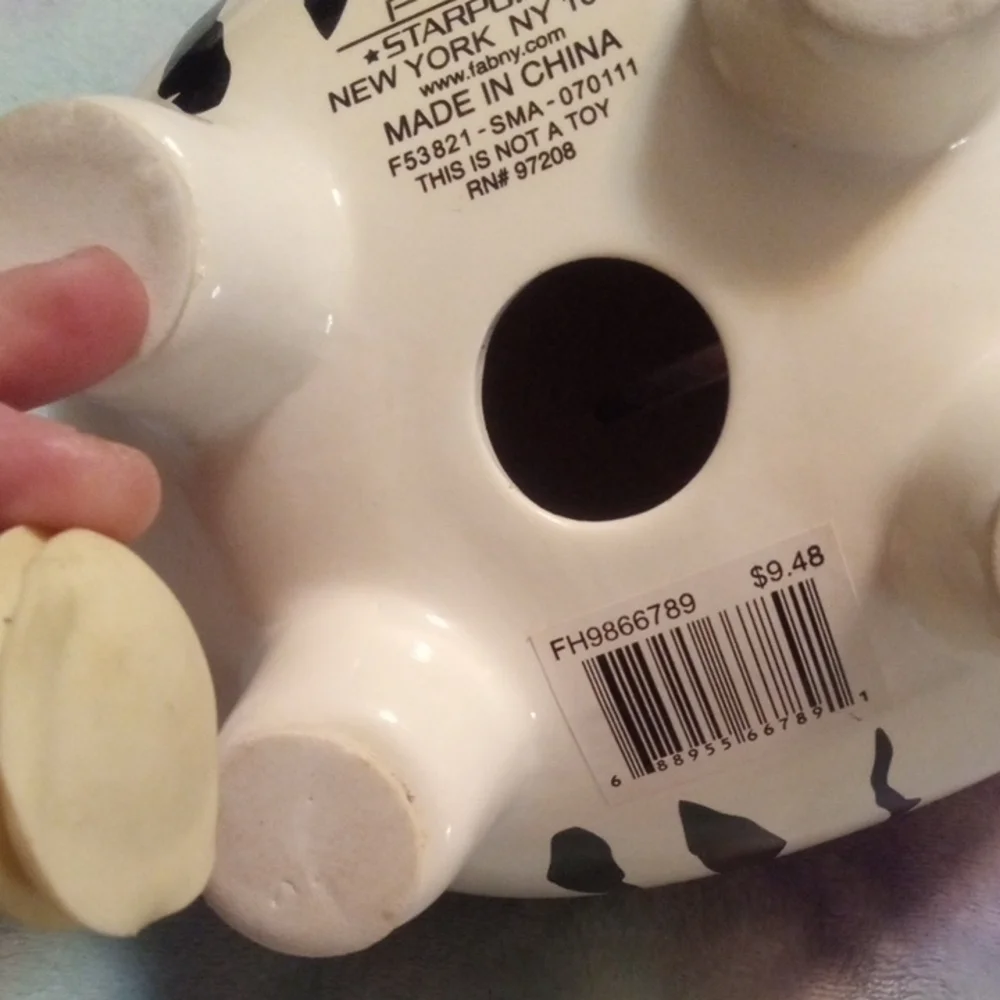 Black and White Piggy Bank